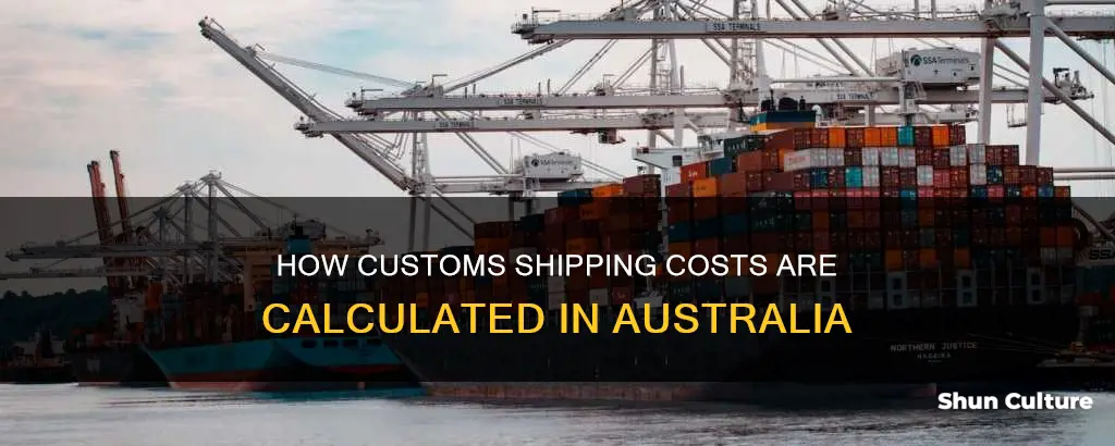 is shipping costs calculated customs australia
