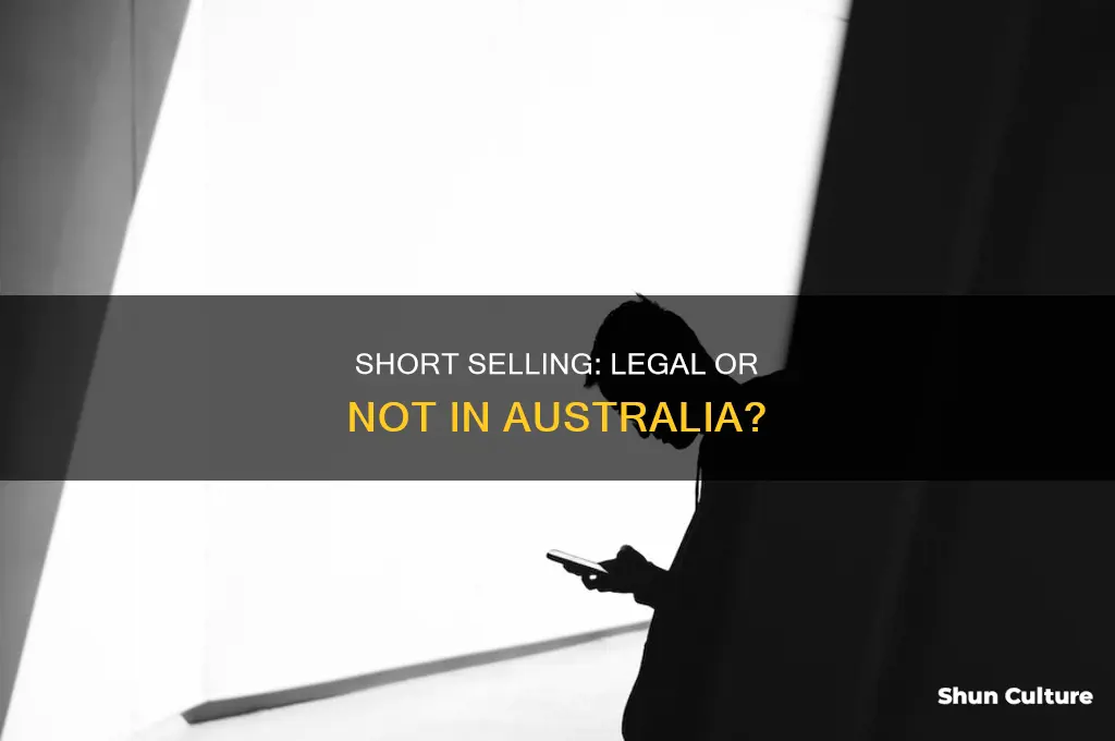 is short selling illegal in australia