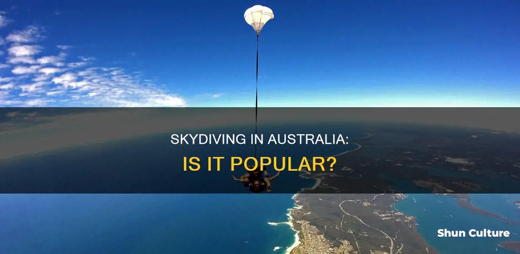 is skydiving popular in australia