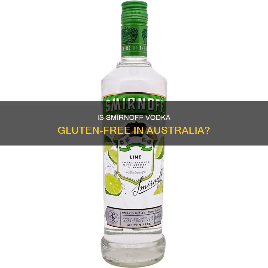 is smirnoff vodka gluten free australia