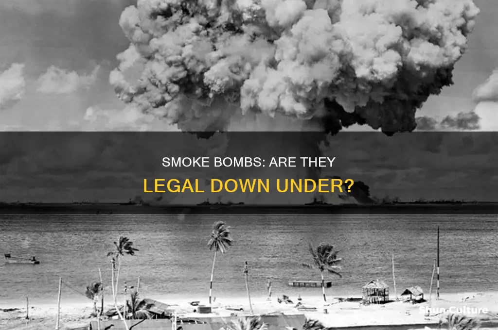is smoke bomb illegal in australia