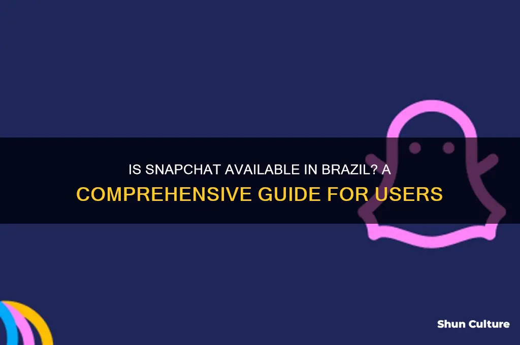 is snapchat available in brazil