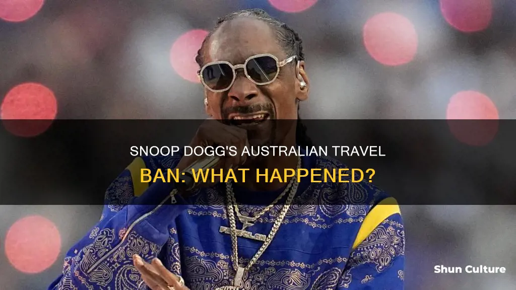 is snoop dogg banned from australia
