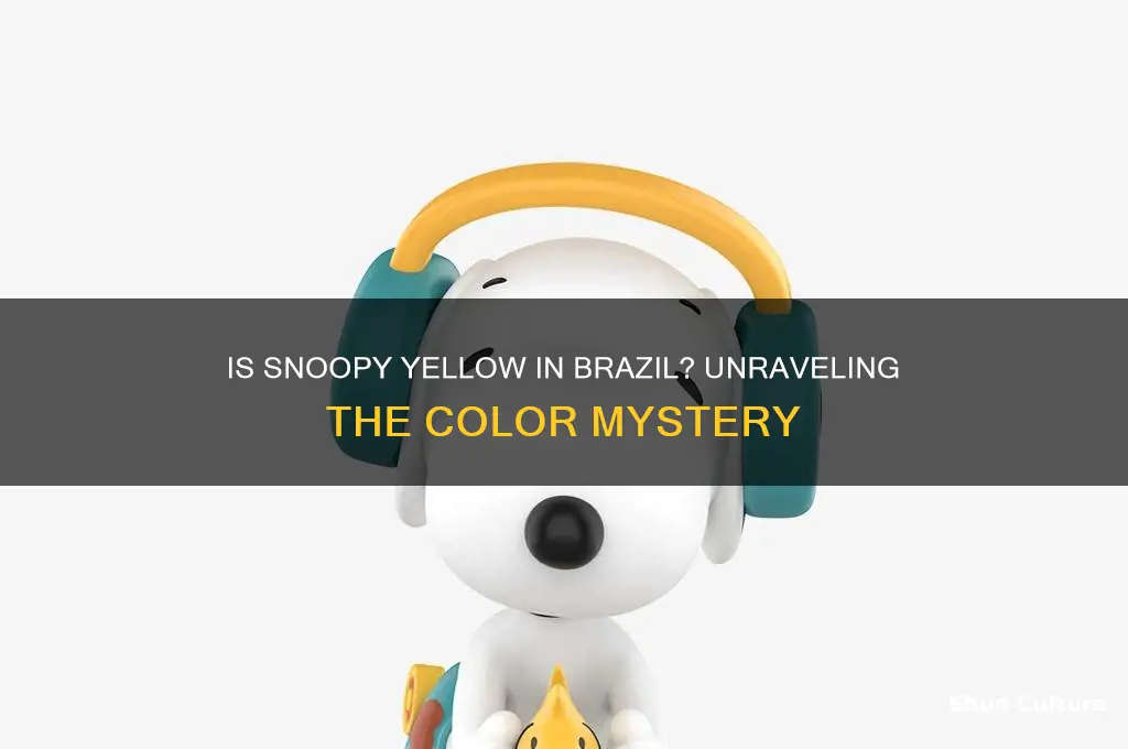 is snoopy yellow in brazil