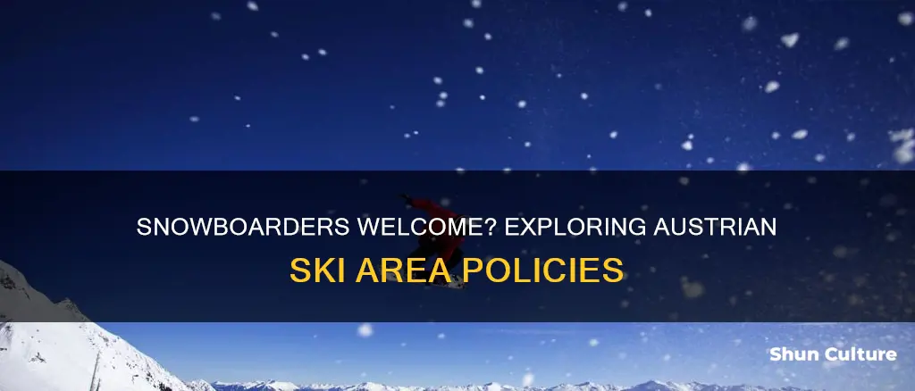 is snowboarding allowed at all ski areas in austria