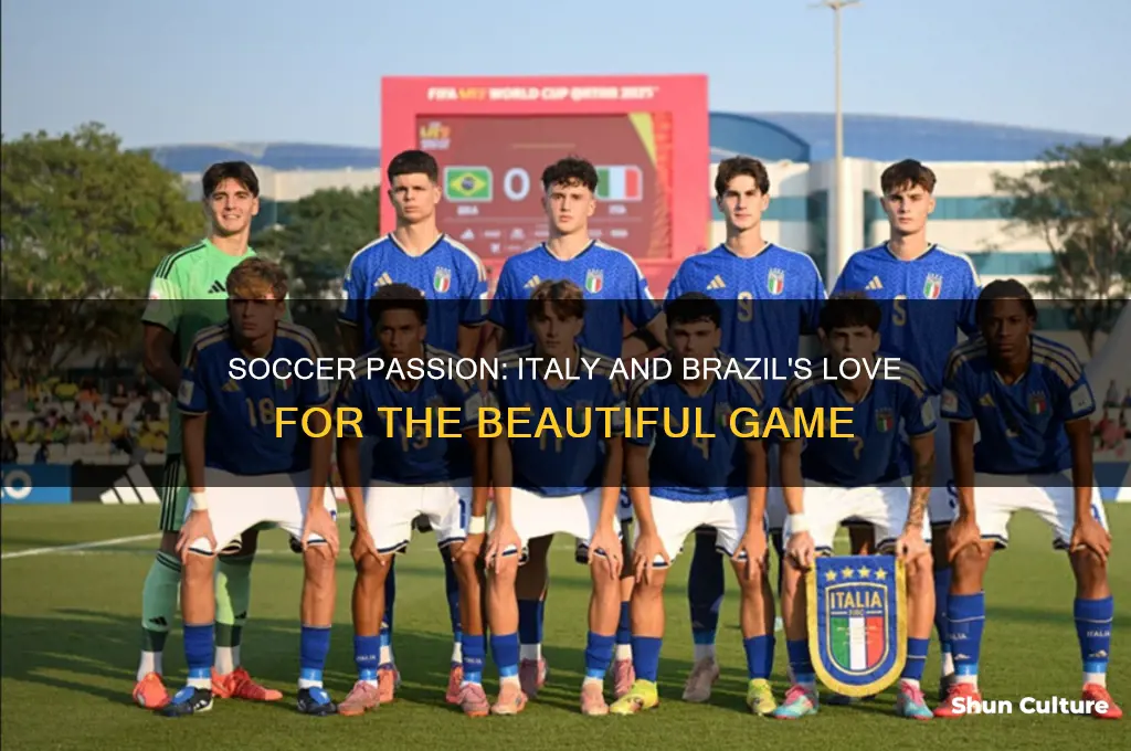 is soccer a big sport in italy and brazil