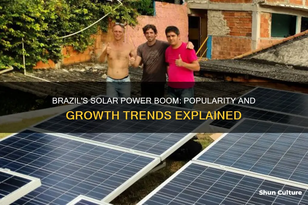 is solar panel popular in brazil