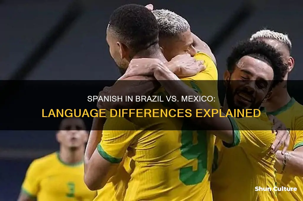 is spanish spoken the same in brazil as in mexico