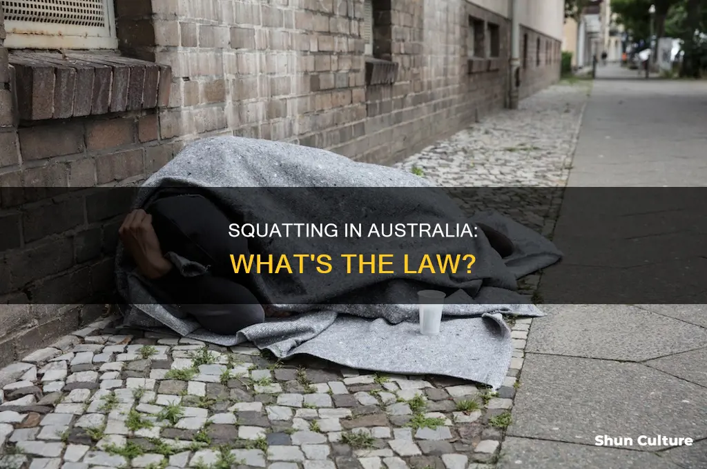 is squatting illegal in australia