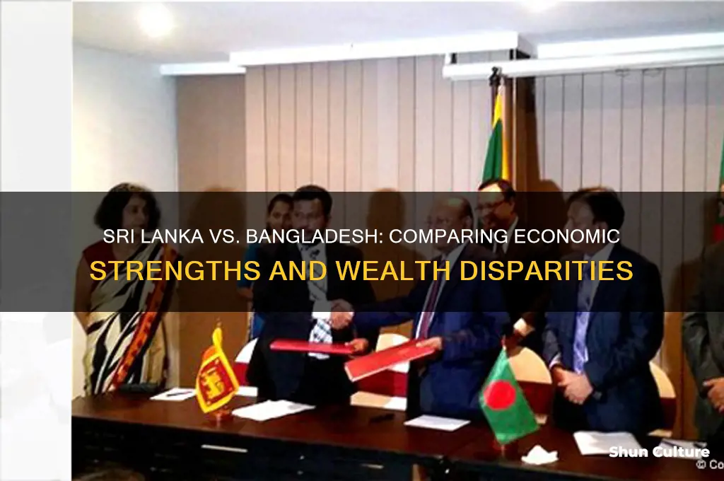 is sri lanka richer than bangladesh