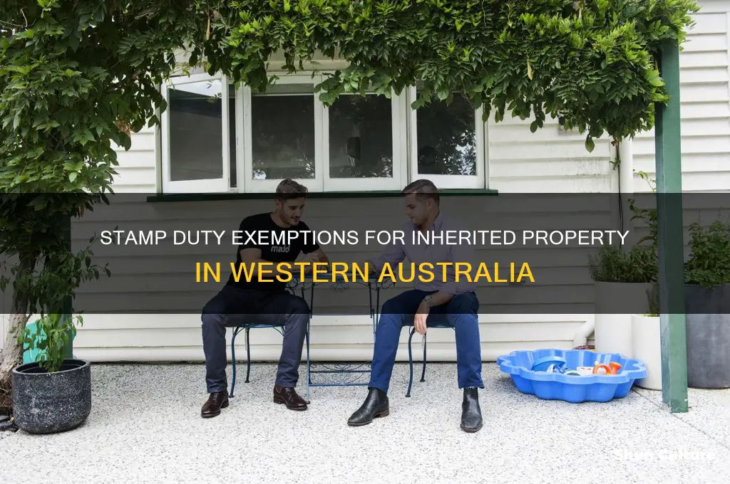 is stamp duty payable on inherited property in western australia