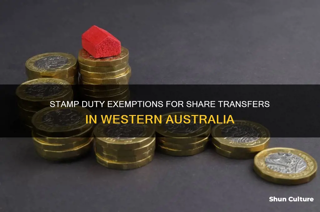is stamp duty payable on transfer of shares western australia