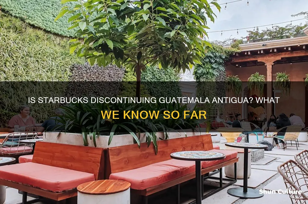 is starbucks discontinuing guatemala antigua