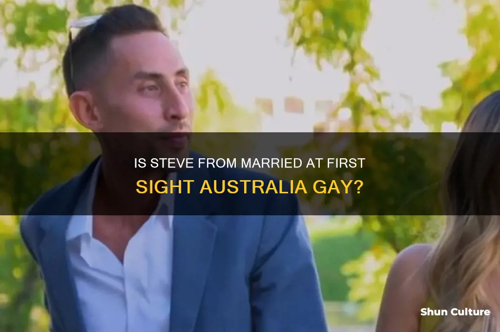 is steve from married at first sight australia gay