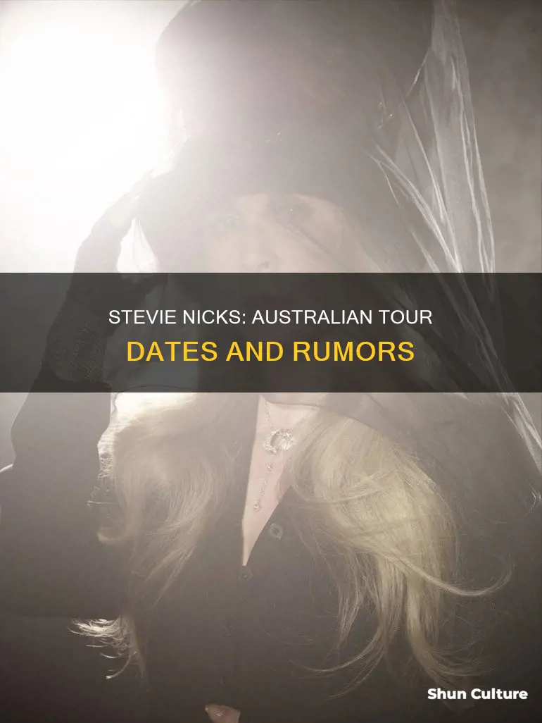 is stevie nicks coming to australia