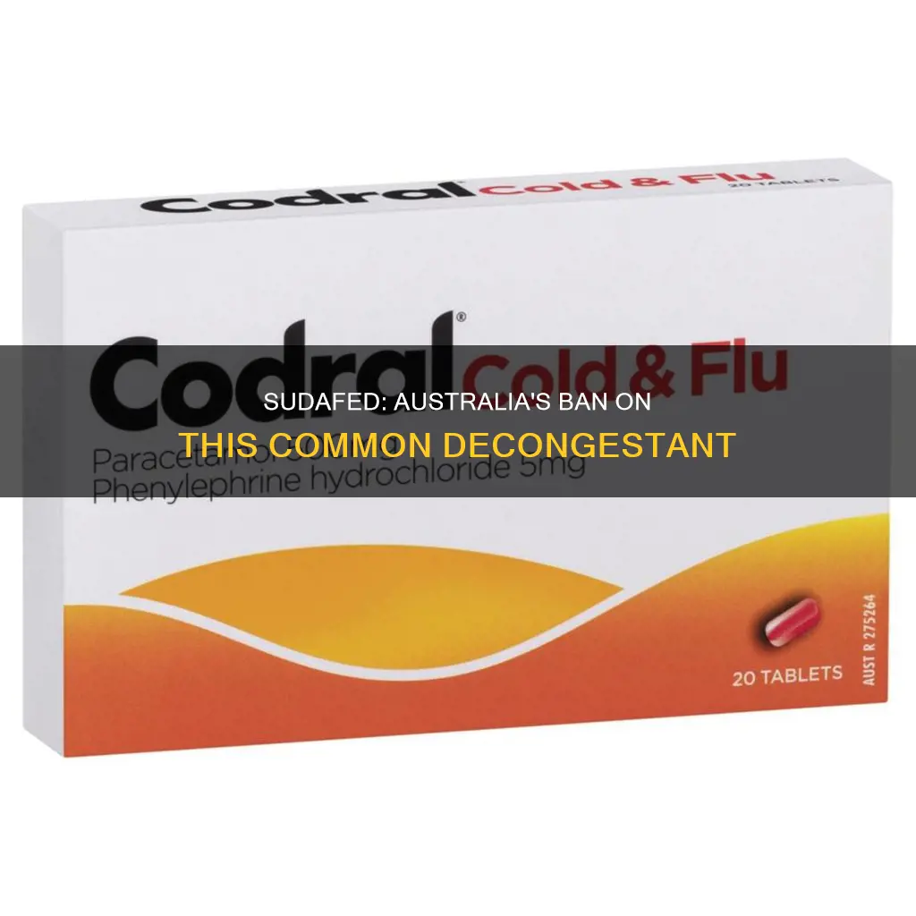 is sudafed banned in australia