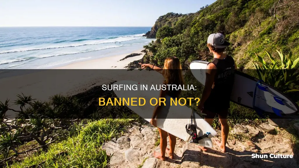 is surfing banned in australia