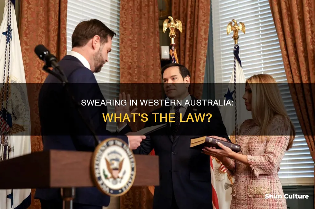 is swearing illegal in western australia