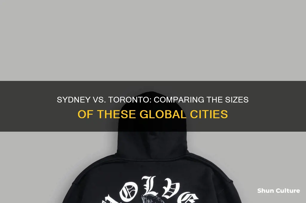 is sydney australia bigger than toronto
