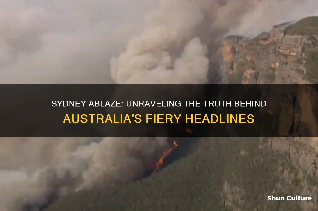 is sydney australia burning