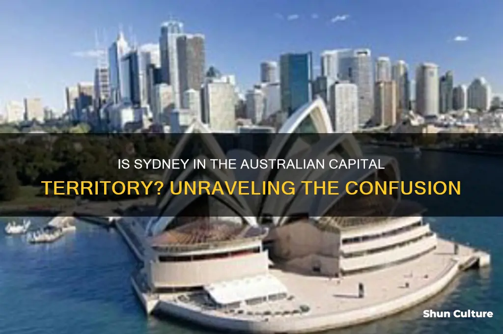 is sydney in australian capital territory