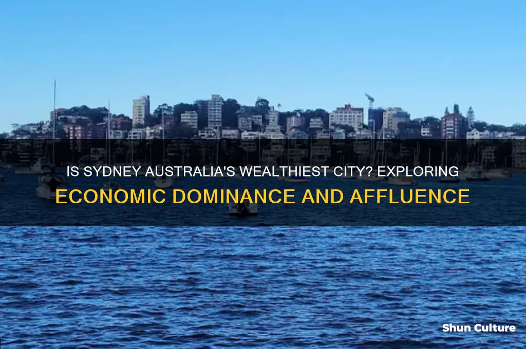 is sydney the richest in australia