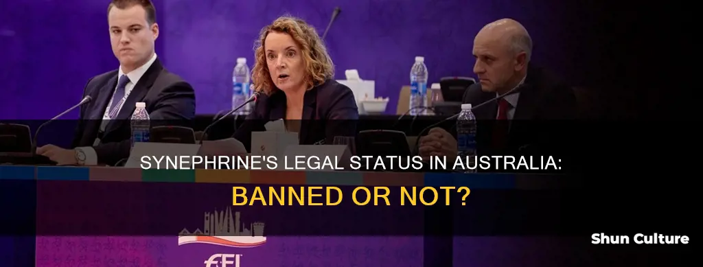 is synephrine banned in australia