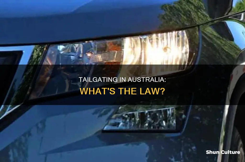 is tailgating illegal in australia
