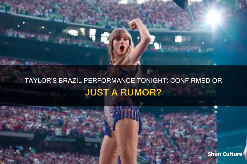 is taylor playing in brazil tonight