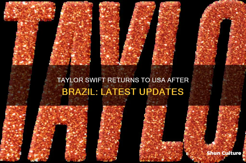 is taylor swift back in the usa from brazil