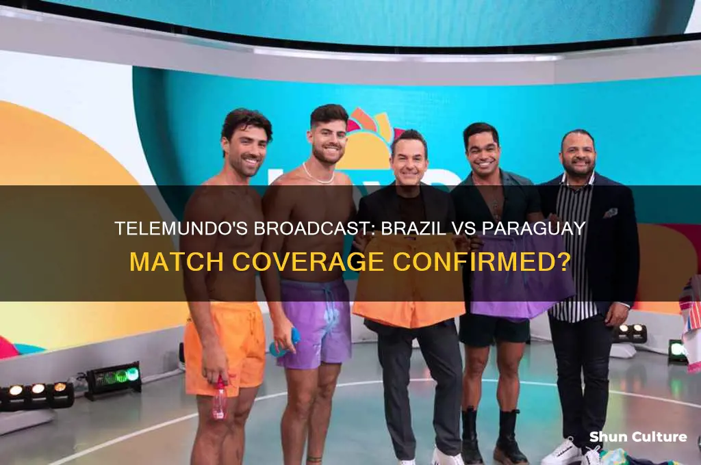 is telemundo showing brazil vs paraguay