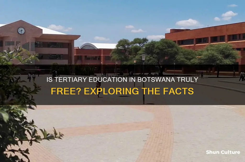 is tertiary education free in botswana