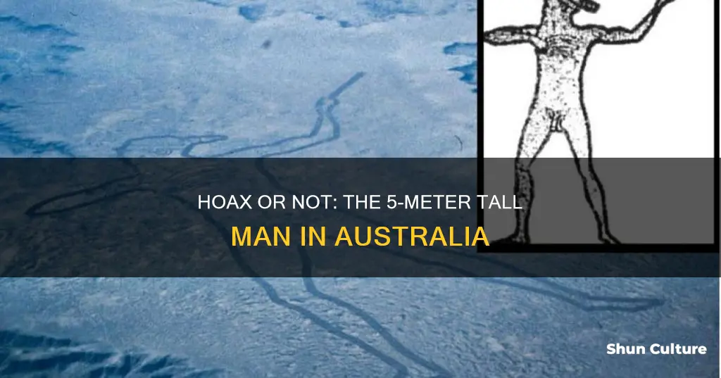 is the 5-meter tall man found in australia a hoax