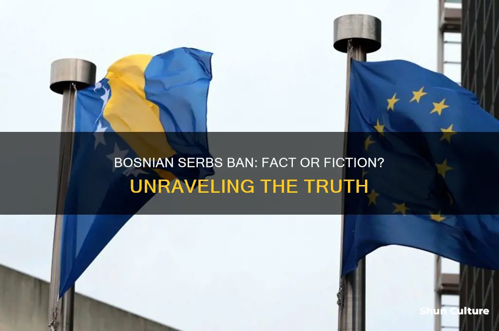 is the a ban on bosnian serbs