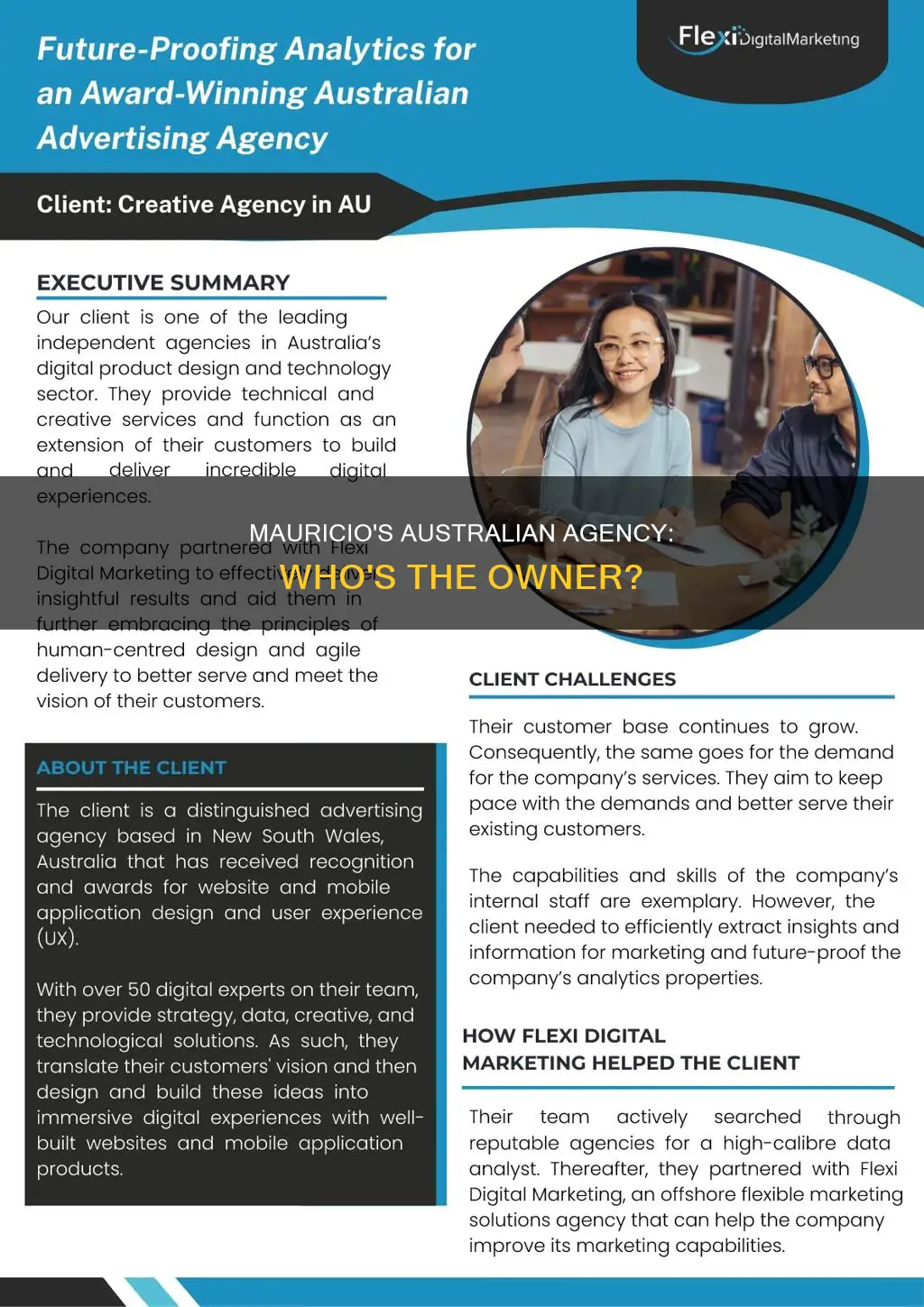is the agency in australia owned by mauricio