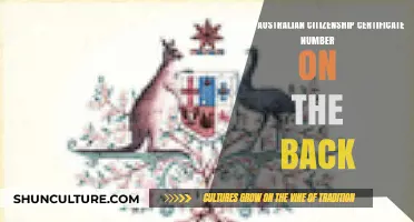 Where is the Australian Citizenship Certificate Number?