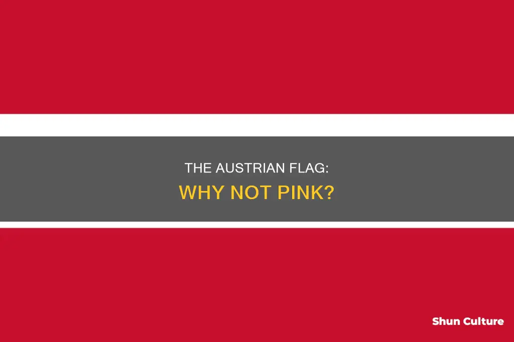 is the austrian flag pink