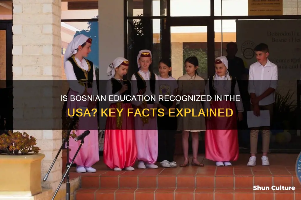is the bosnian education valid in usa