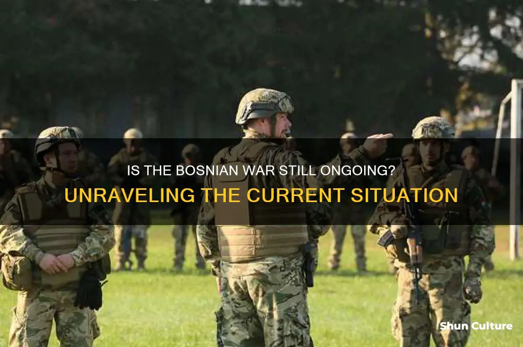 is the bosnian war still going on