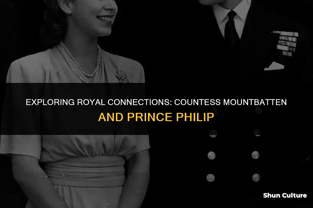 is the countess mountbatten of burma related to prince philip