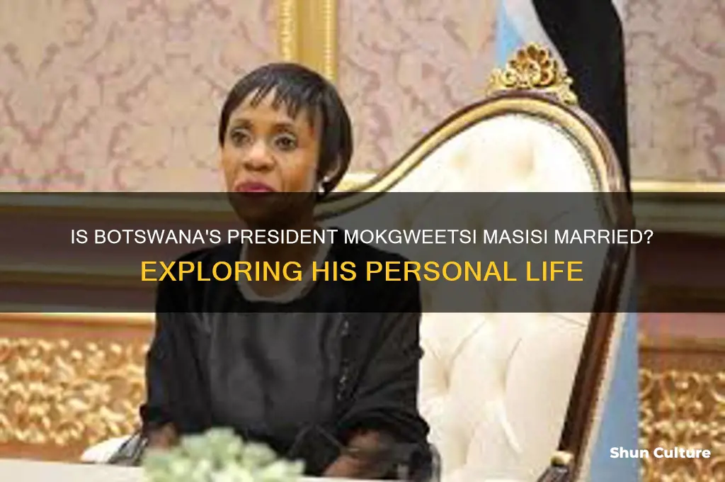 is the current president of botswana married