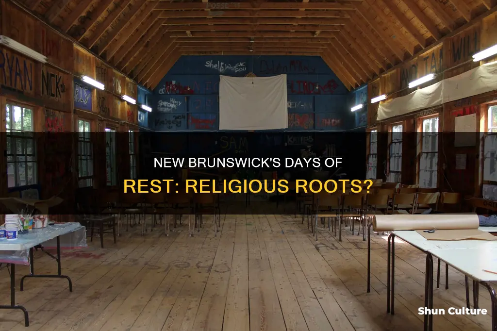 is the days of rest act in new brunswick religious