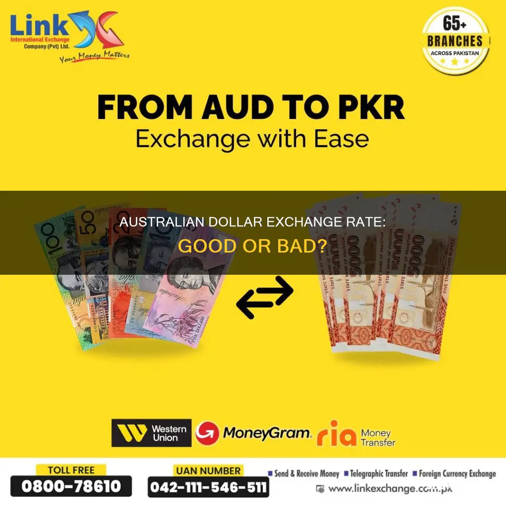 is the exchange rate good for australian dollars