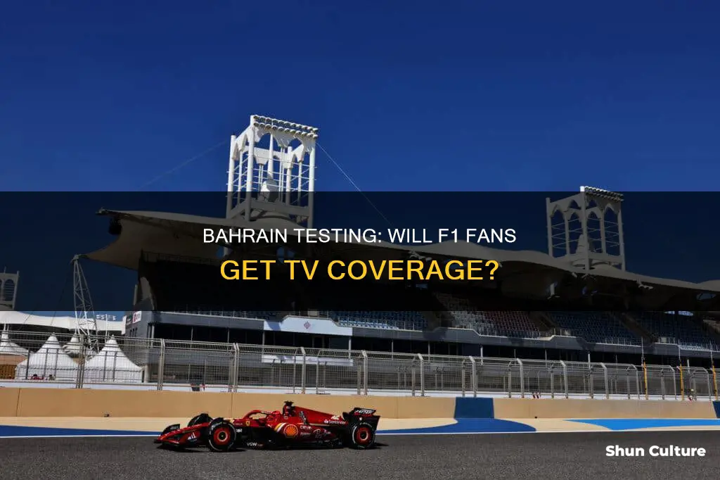 is the f1 bahrain testing on tv