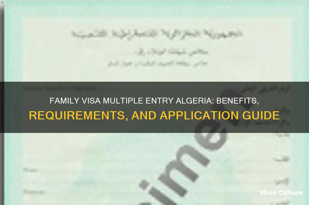 is the family visa with multiple entry algeria
