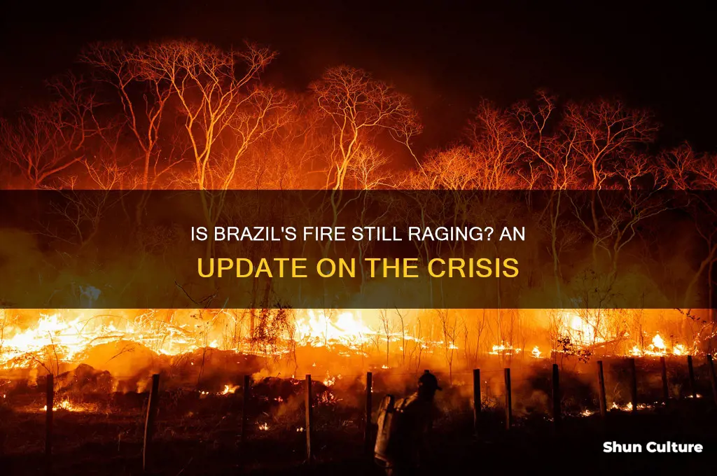 is the fire still burning in brazil