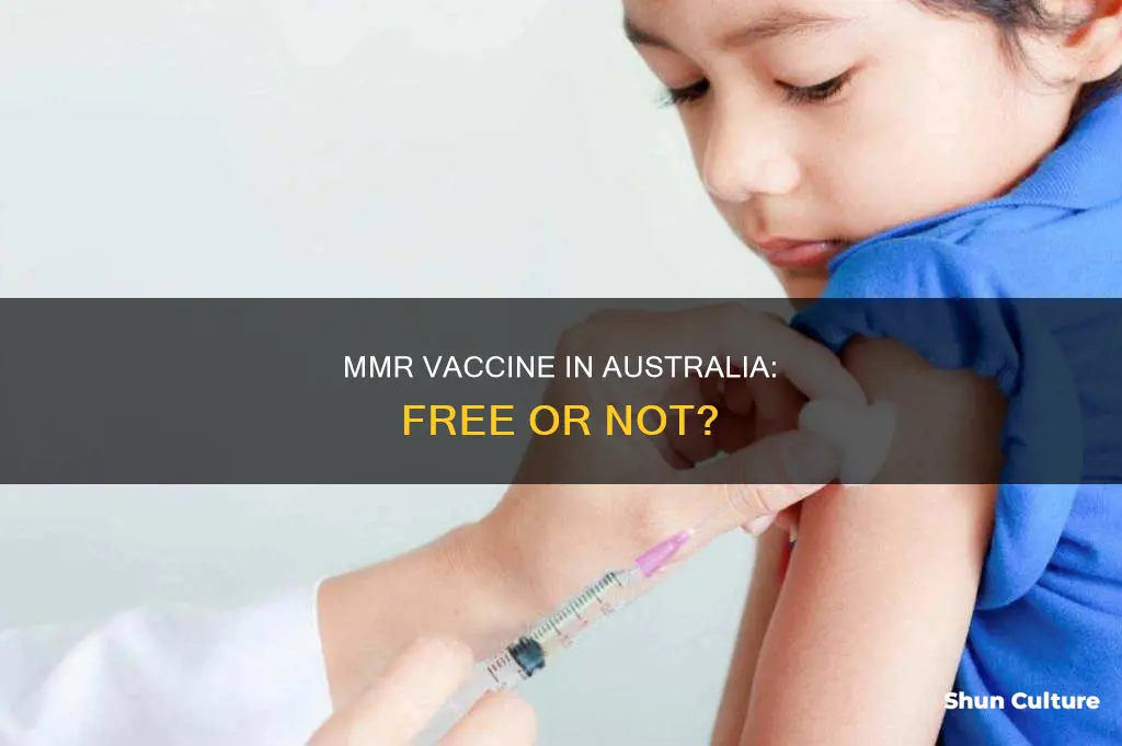 is the mmr vaccine free in australia