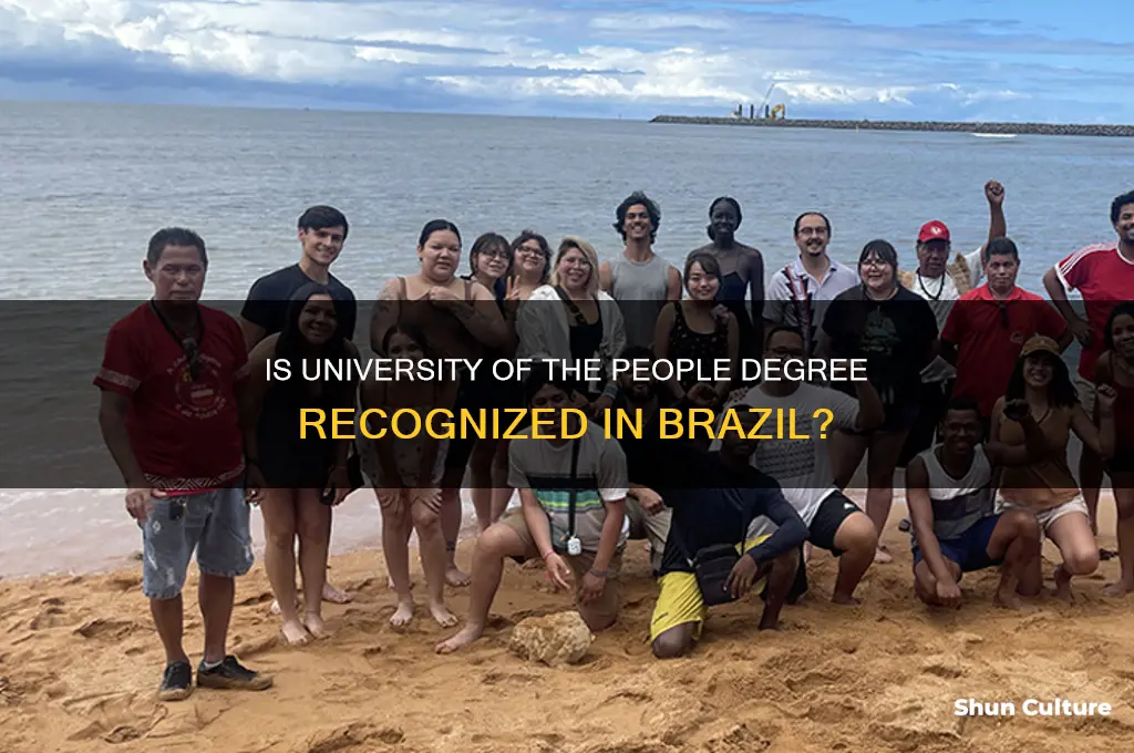 is the ouniversity of the people degree accepted in brazil