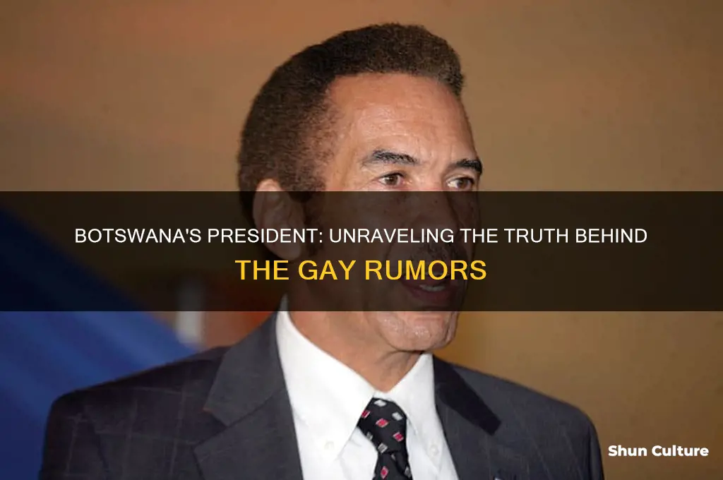 is the president of botswana gay