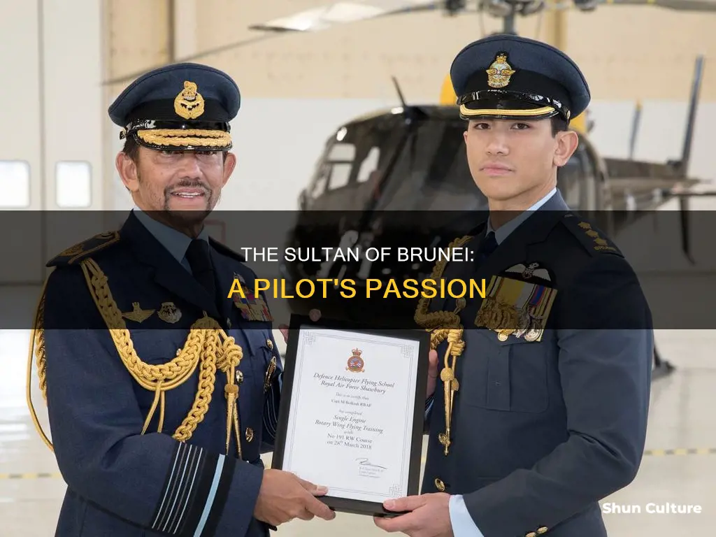 is the sultan of brunei a pilot